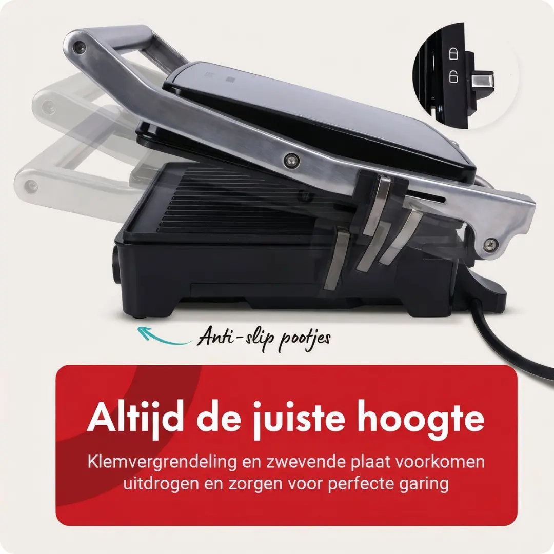 Tomado TGC4001S XXL Contactgrill 2000W - RVS