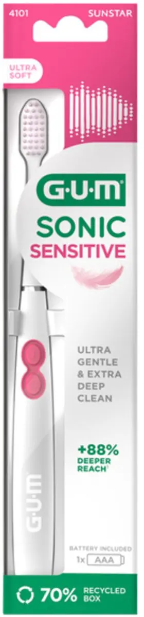 Gum Sonic Sensitive Elektrische Tandenborstel - 2 Stuks