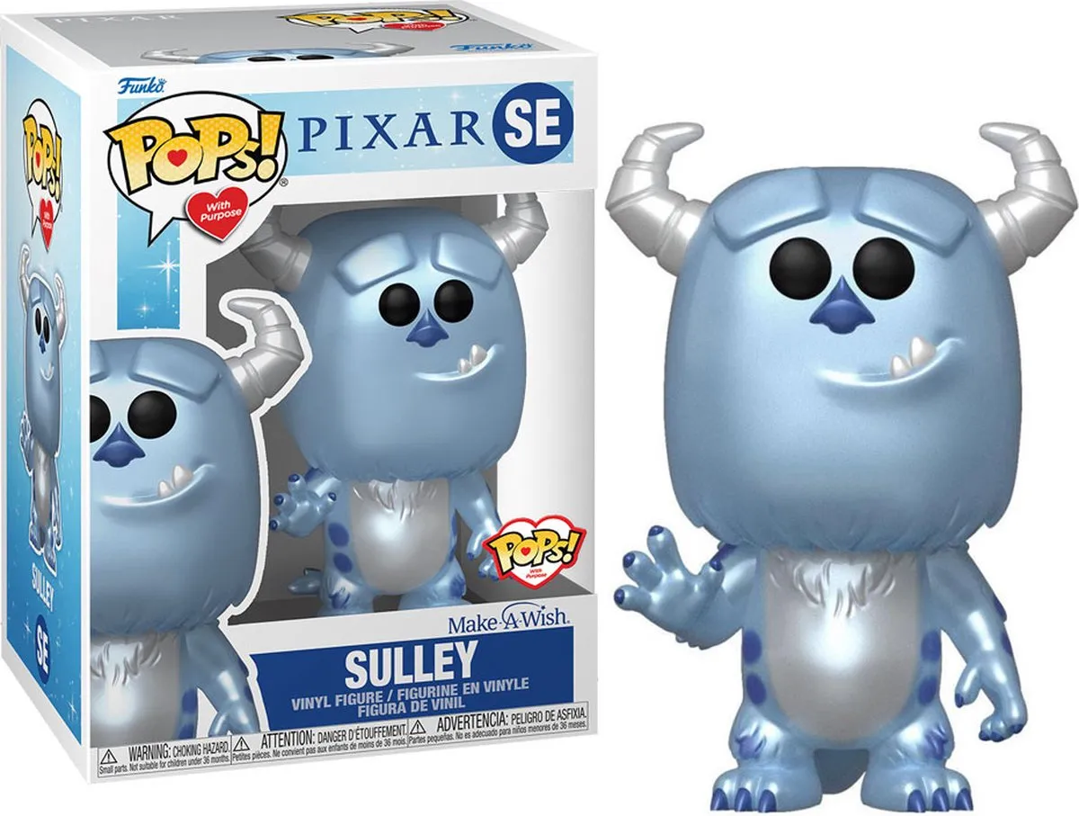 Disney Funko Monsters Inc Sulley Metallic POP! 63670 - Blauw