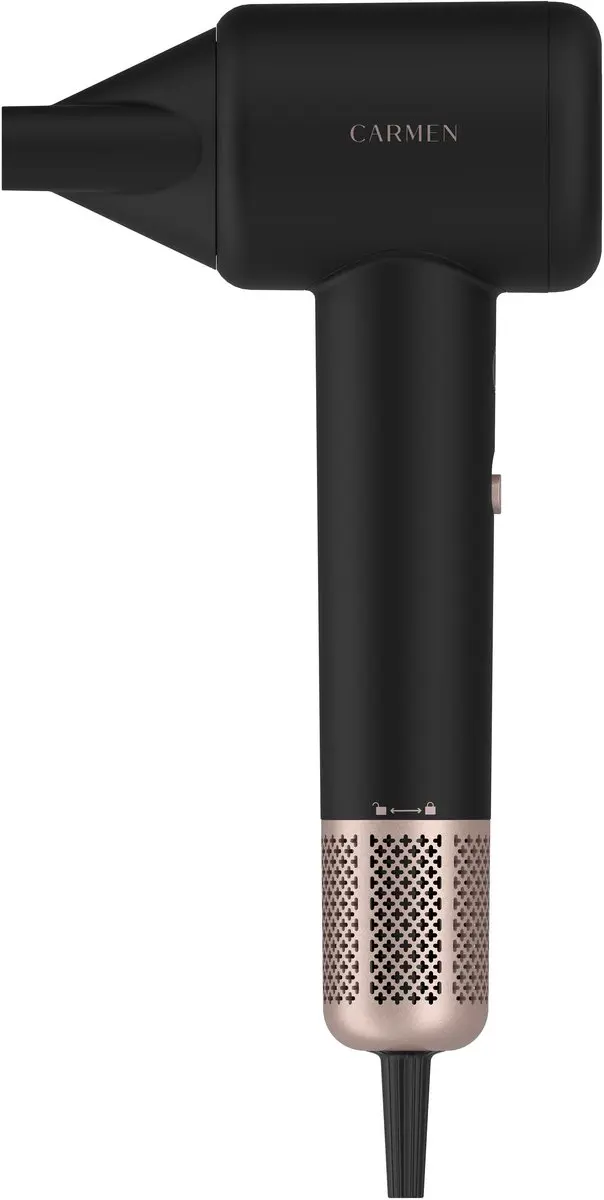 Carmen CHD1630B Föhn - 1600W - 3 Warmtestanden - Zwart