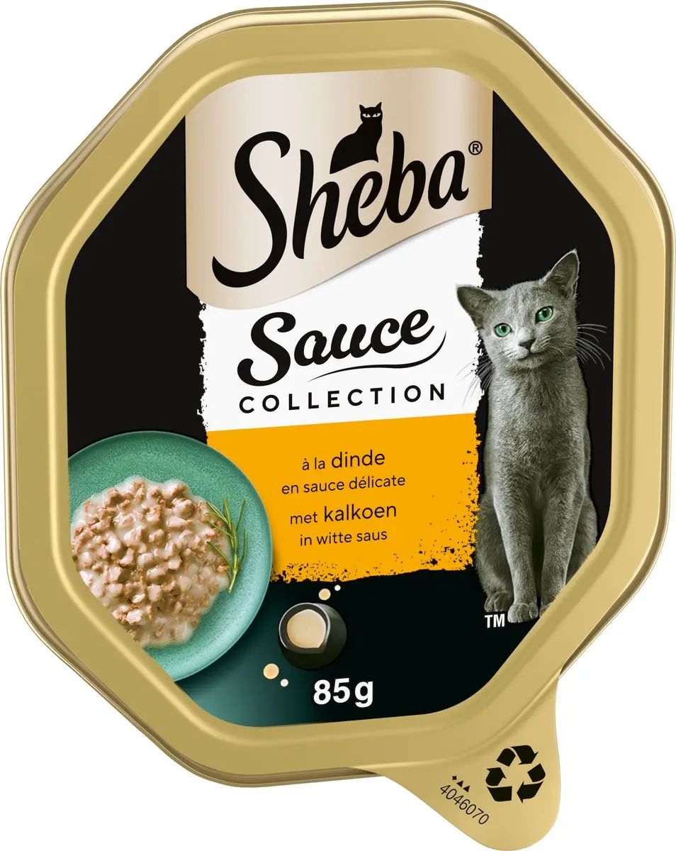 Sheba Sauce Collection Kalkoen Kuipjes 22x85g