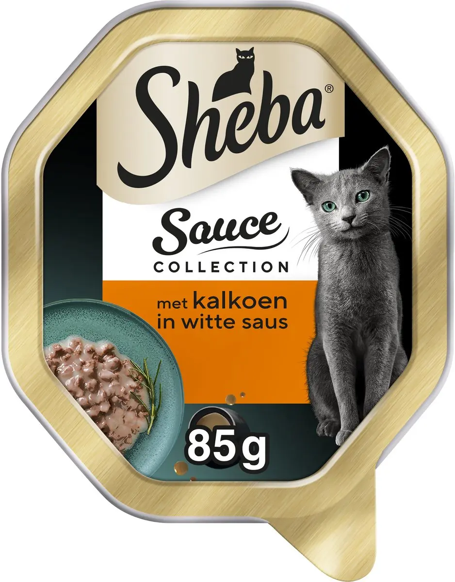 Sheba Sauce Collection Kalkoen Kuipjes 22x85g