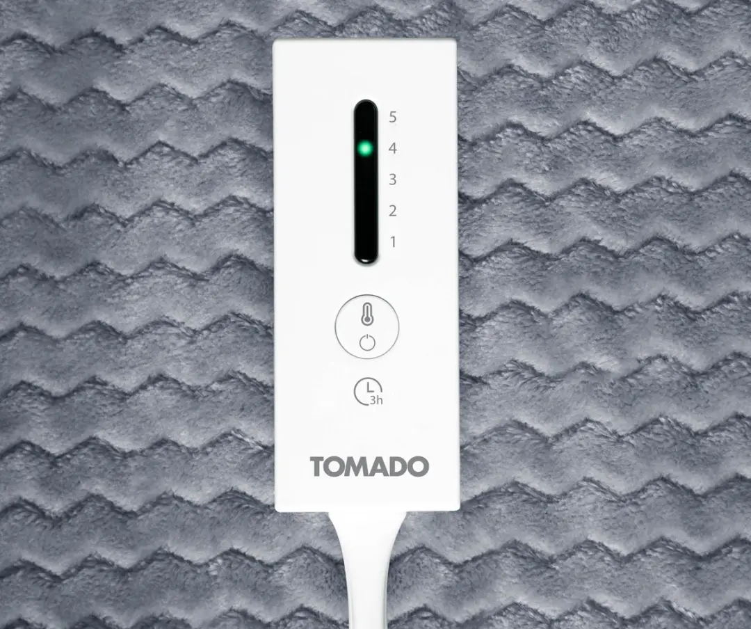 Tomado TEB1803G Warmtedeken 160W - 180x130cm Grijs
