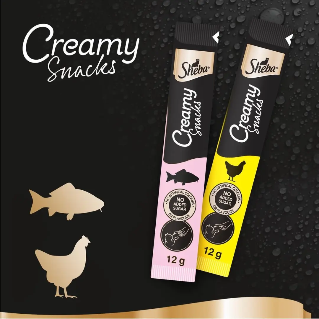 Sheba Creamy Snacks Kip Multipack 4 x 12 gr