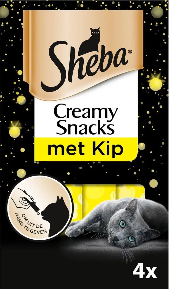 Sheba Creamy Snacks Kip Multipack 4 x 12 gr