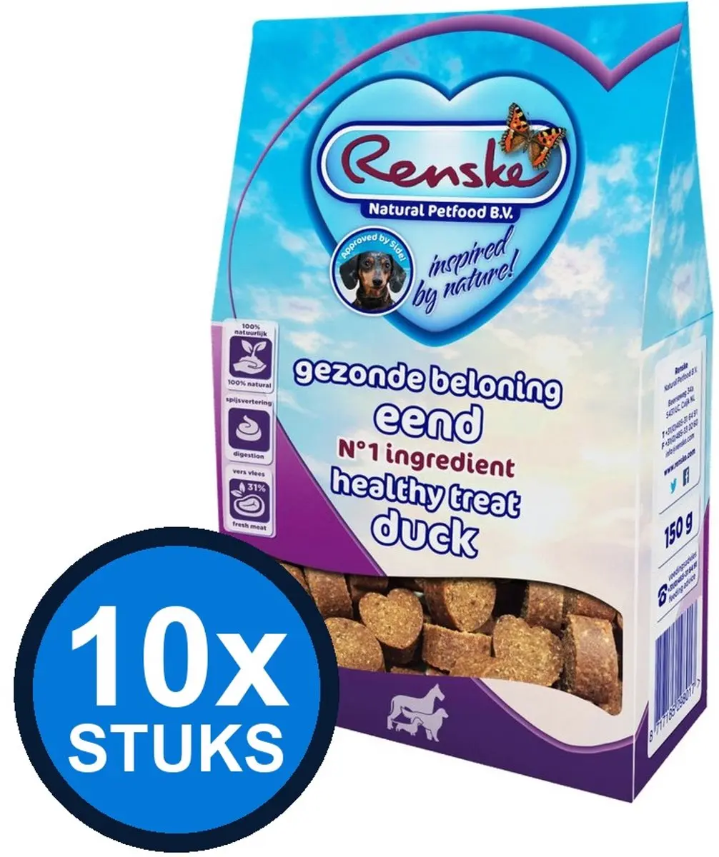 Renske Gezonde Beloning Hartjes Honden Snacks 150g