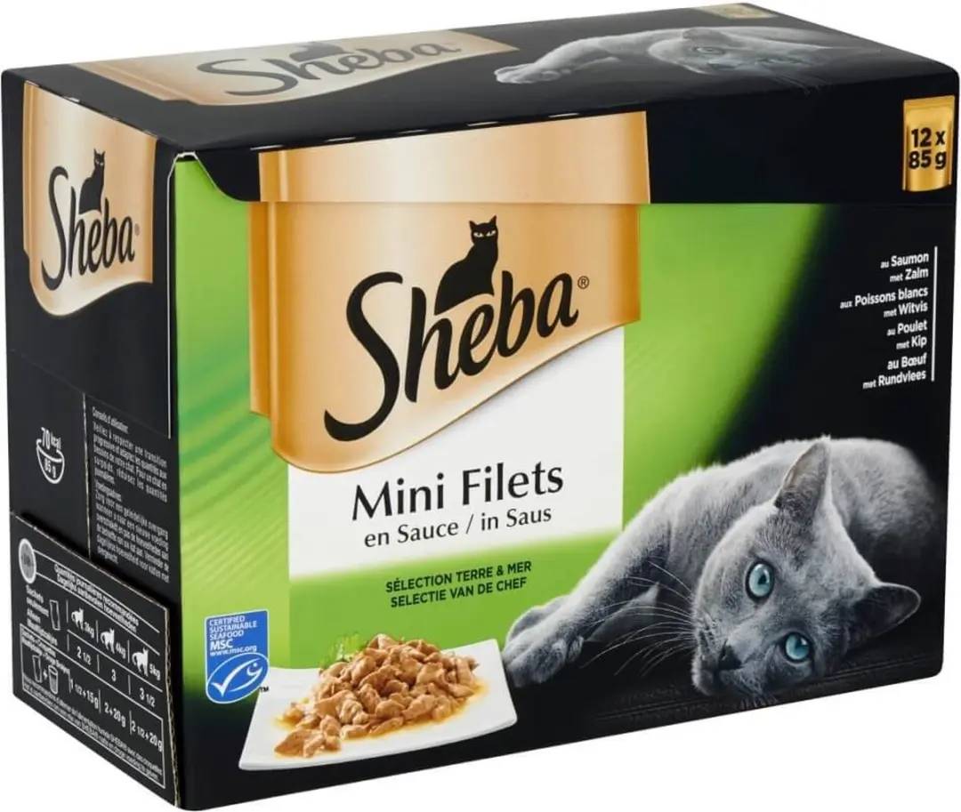 Sheba Multipack Mini Filets Chef Pouch Kattenvoer