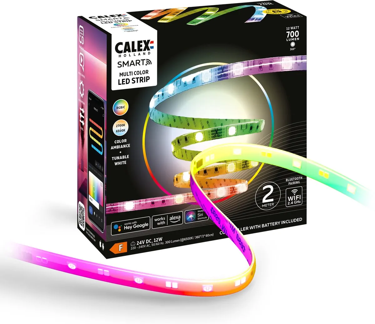 Calex Smart LED Strip RGBIC+CCT 2M