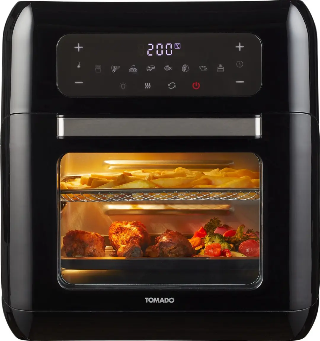 Tomado TAF1201B Airfryer Oven 12L - 1500W - Zwart