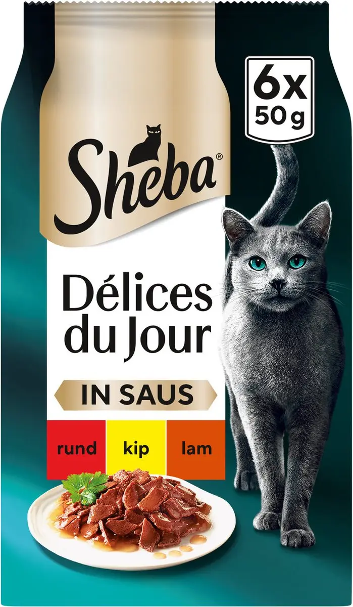 Sheba Delices Du Jour Traiteur Selectie Kattenvoer - 6x50g