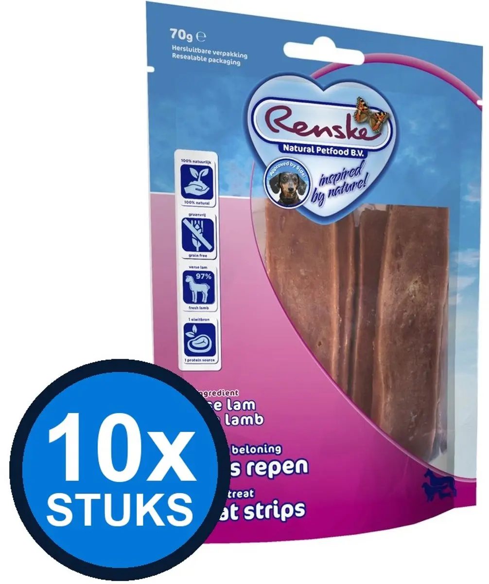 Renske Gezonde Beloning Lam 70g Hondenrepen