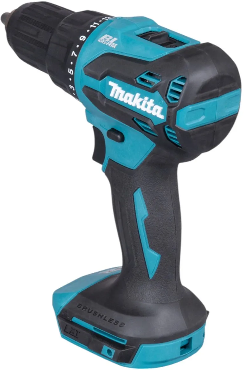 Makita DHP 490 SFJ accu klopboormachine 18 V 65 Nm borstelloos + 2x accu 3,0 Ah + lader + Makpac