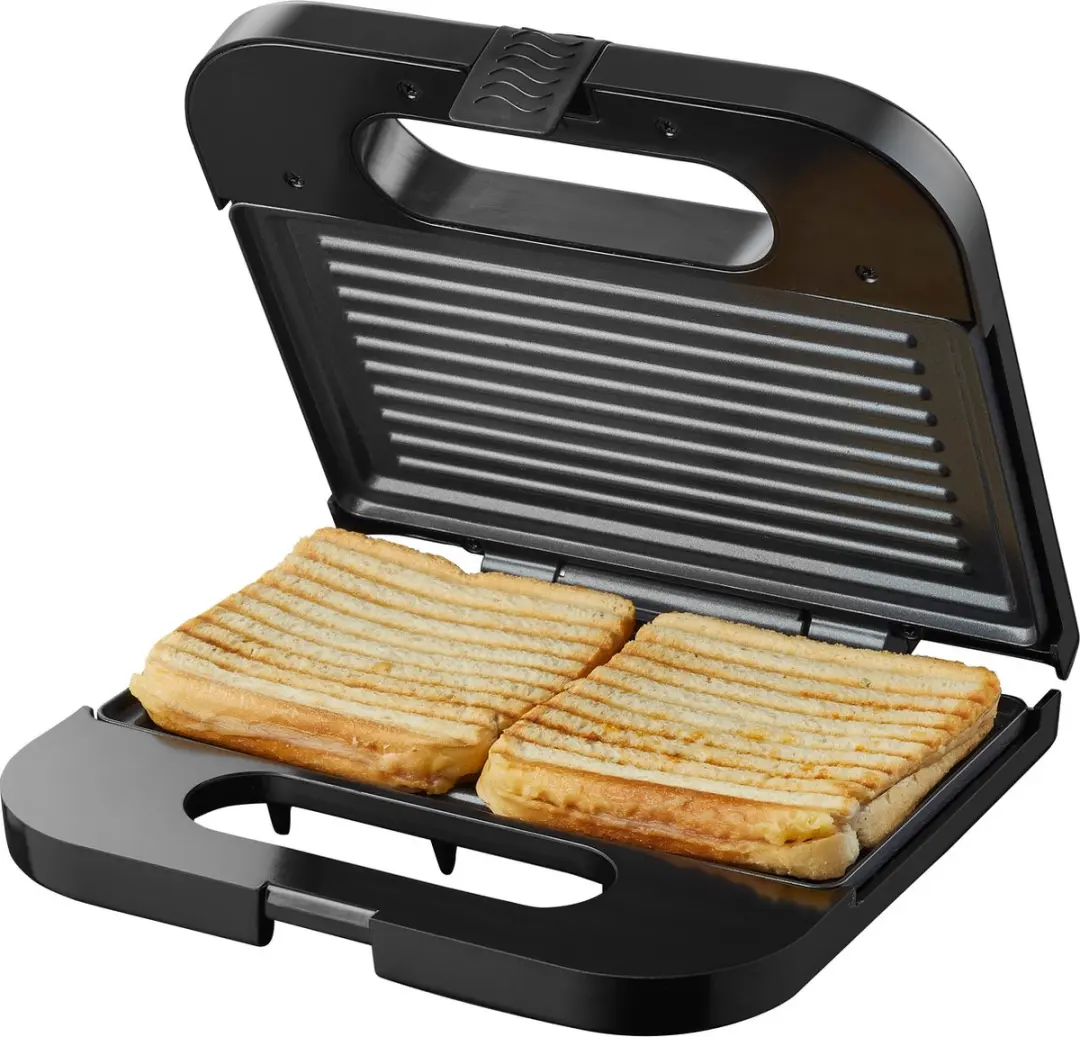 Tomado Paninigrill TGS2001S Tostiapparaat 750W - 2x22,5x13cm - Zwart/RVS