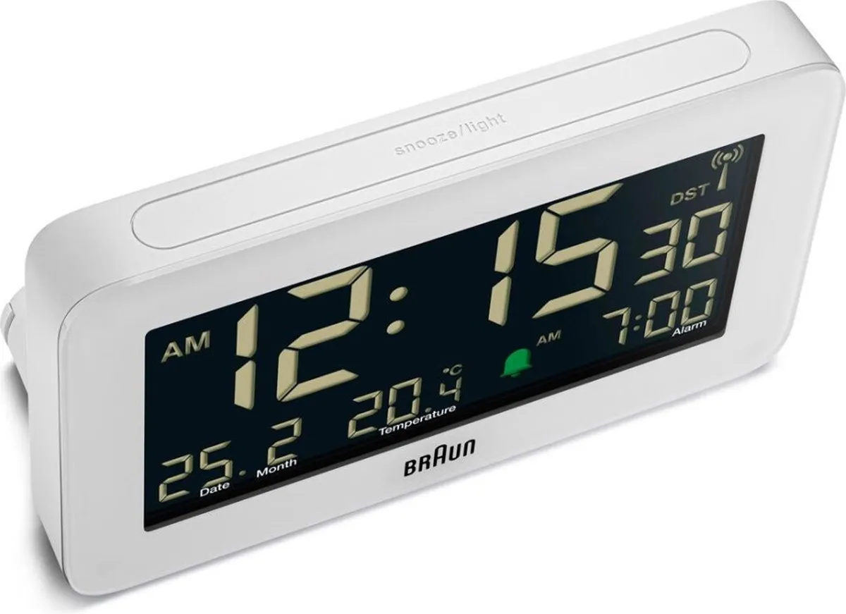 Braun BC10W-DCF Wekker - Radiogestuurd - Wit - afbeelding 6 van 6
