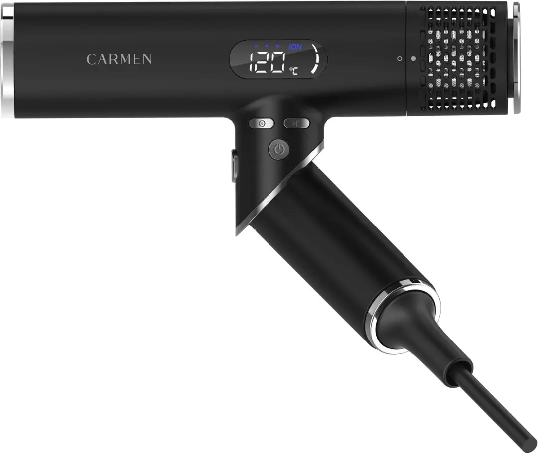 Carmen CHD1640B Föhn - 1600W - ION - 2 Blaasmonden - Zwart