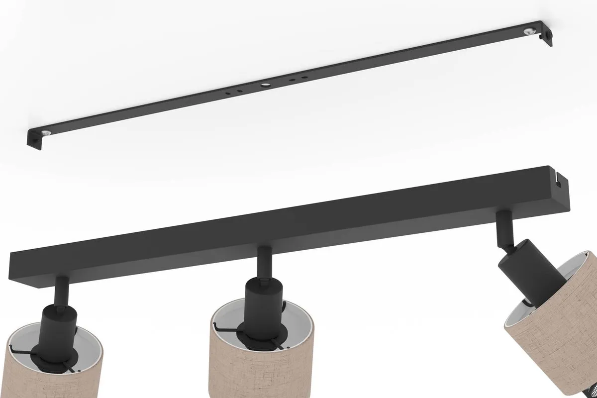 Eglo Rosley Spot E14 - 3x40W - Zwart/Beige