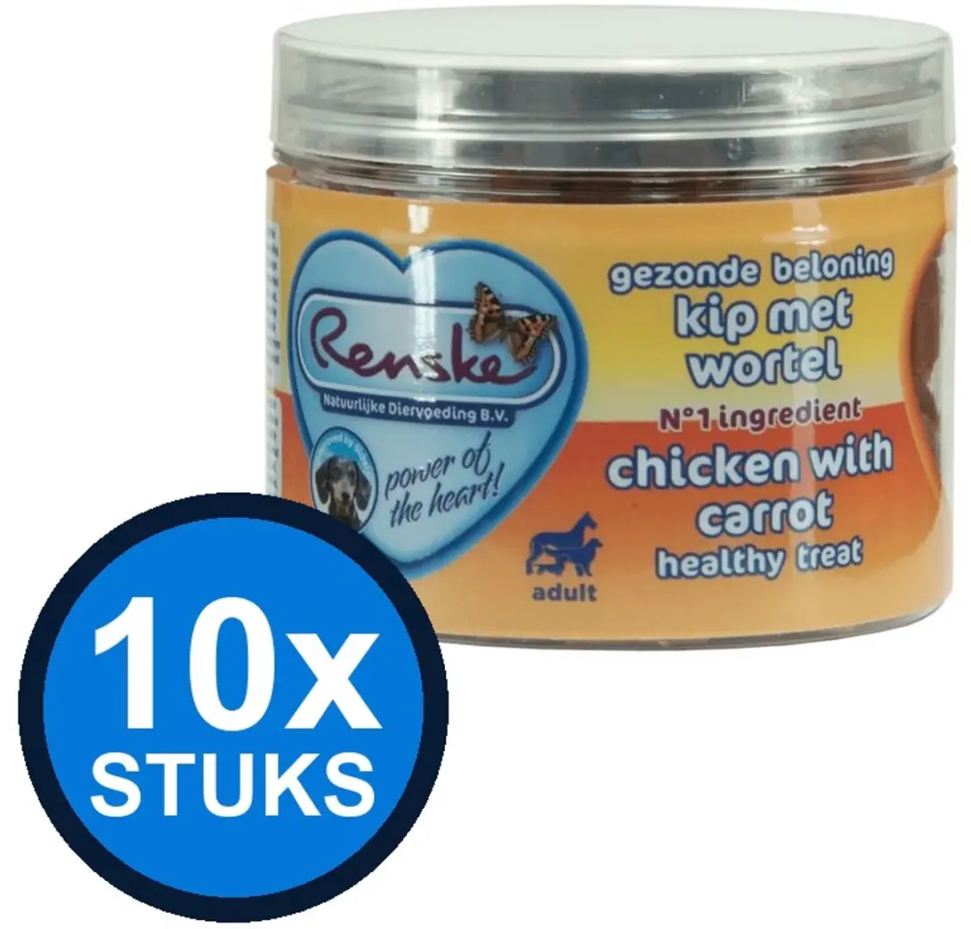 Renske Gezonde Beloning Mini Hartjes Honden Snacks