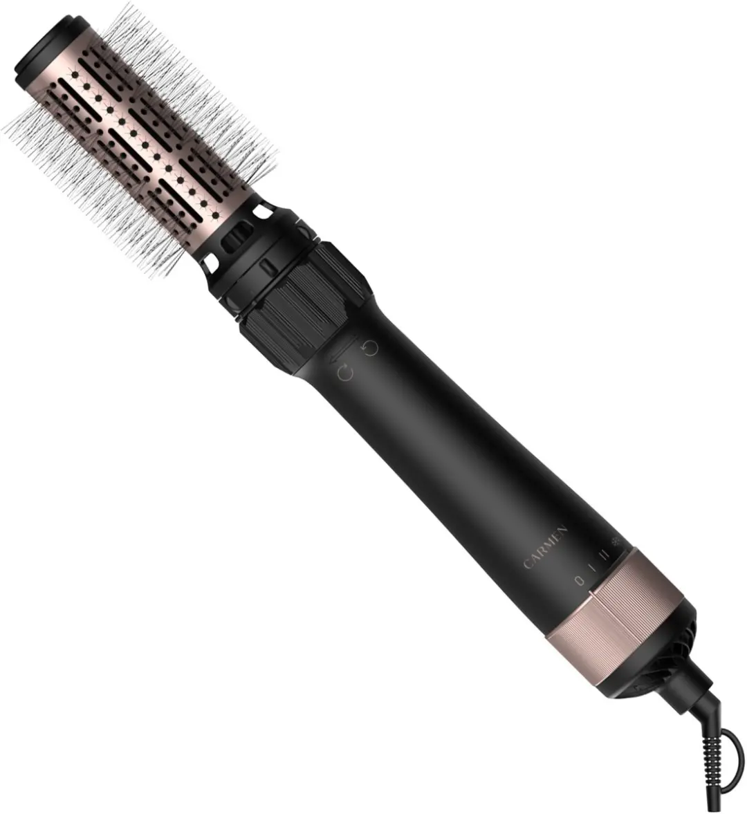 Carmen CHB1085B Volume Föhnborstel - 1000W - 3 Opzetstukken - Zwart