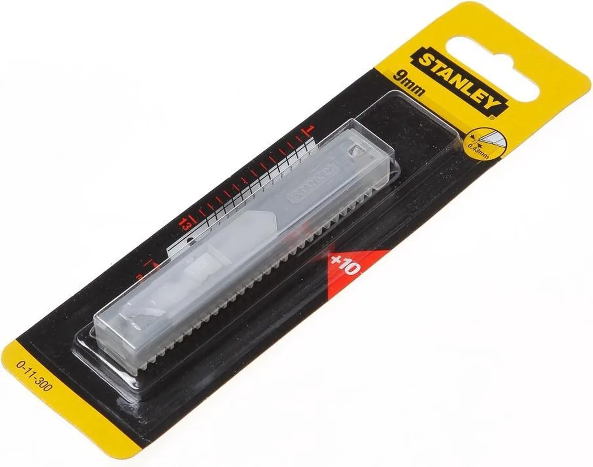 Stanley Afbreekmesjes 9mm - 10 Stuks