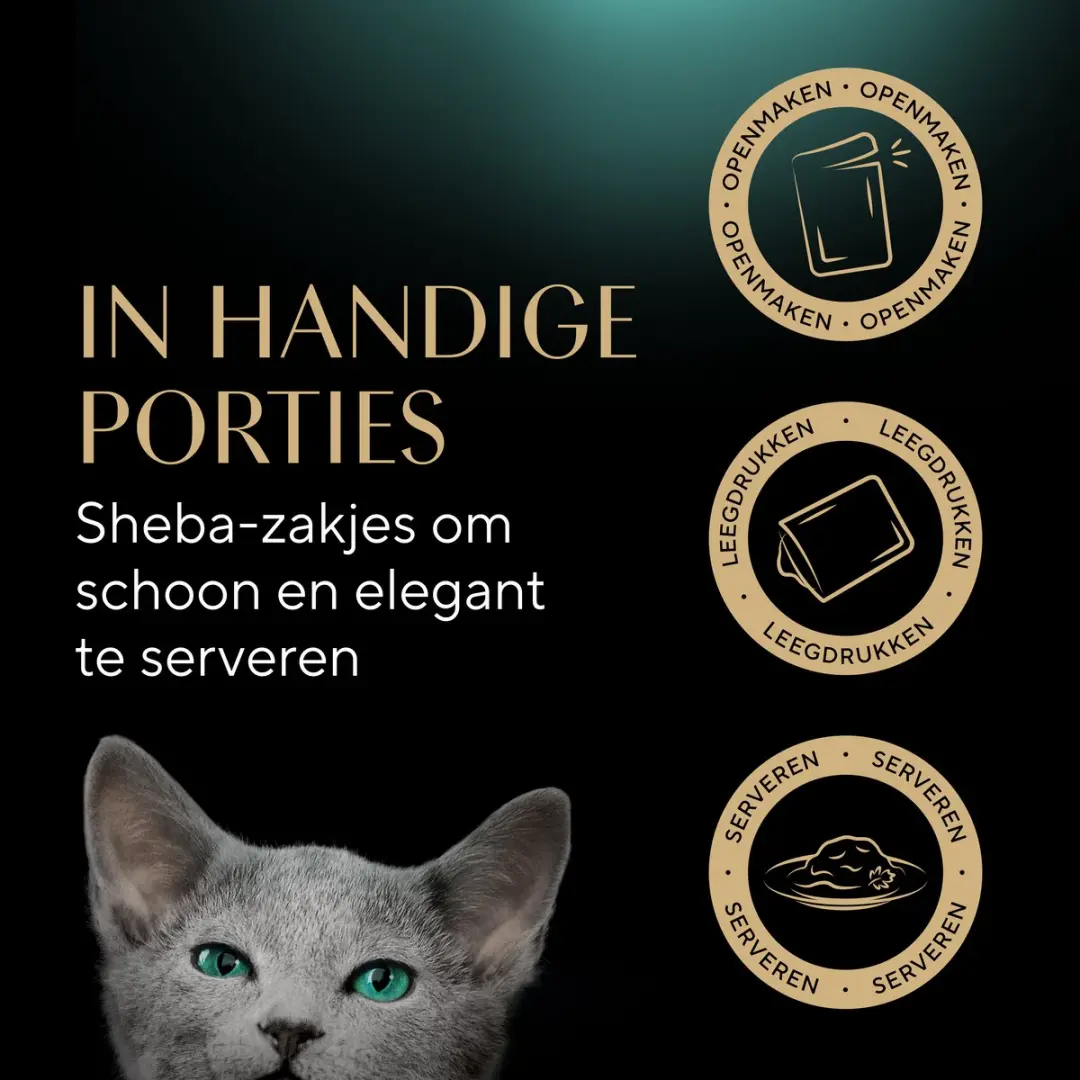 Sheba Kitten Mix Selectie Saus - 48x85g