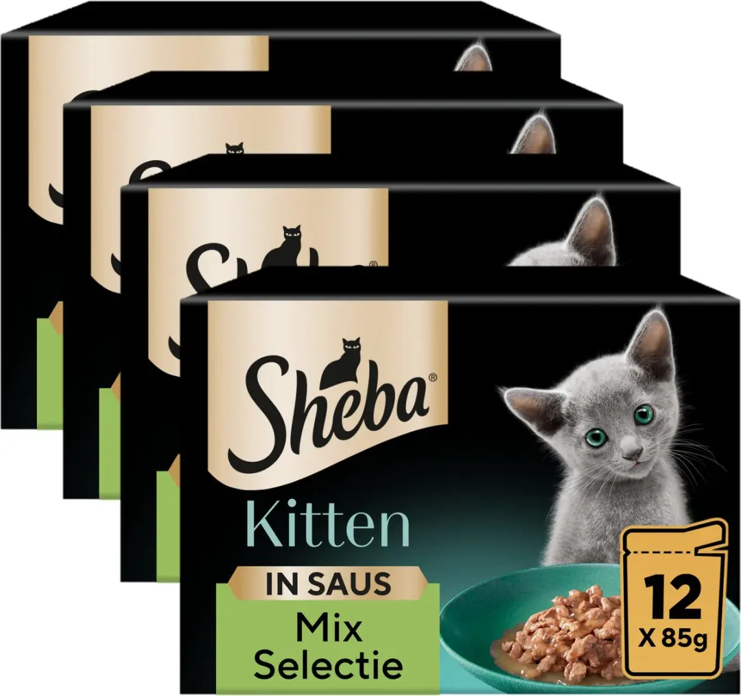 Sheba Kitten Mix Selectie Saus