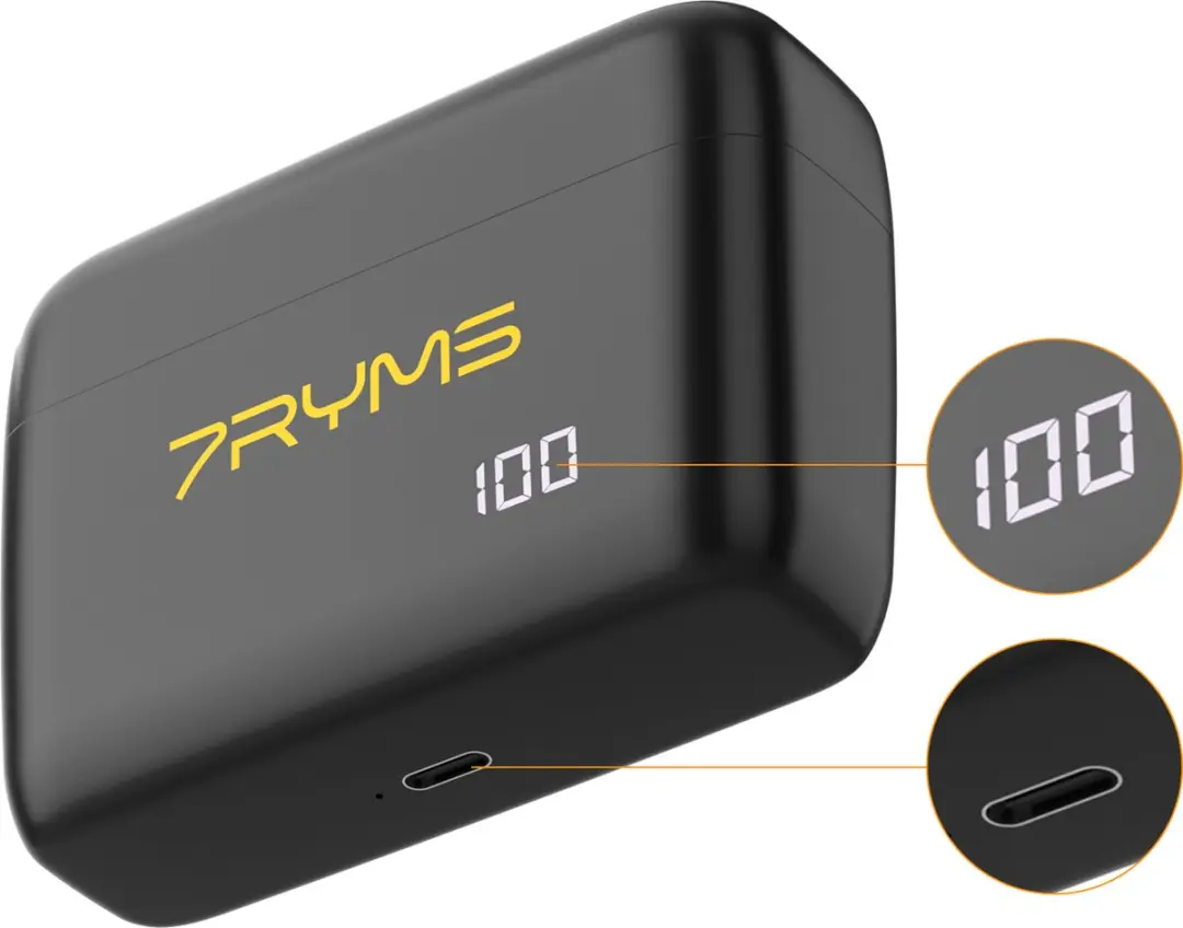 7RYMS Rimo S1(UC) Draadloze Microfoon USB-C - Zwart/Geel - afbeelding 6 van 6