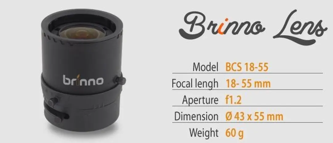 Brinno BCS 18-55 Objectief - Zwart