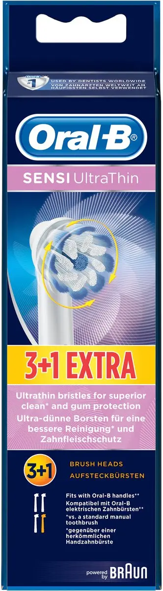 Oral-B Opzetborstels Sensi Ultrathin 4 Stuks