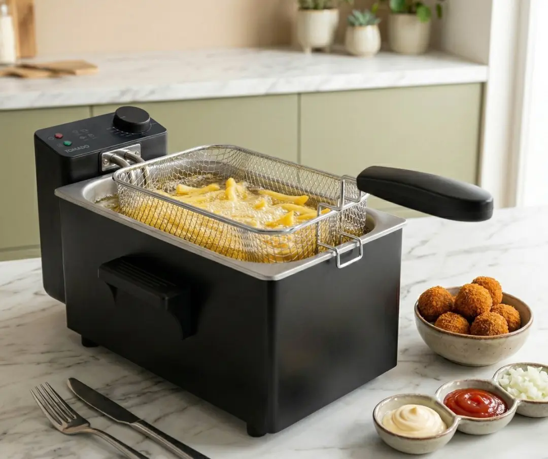 Tomado TDF3002B Frituurpan 3L - 2200W - Zwart