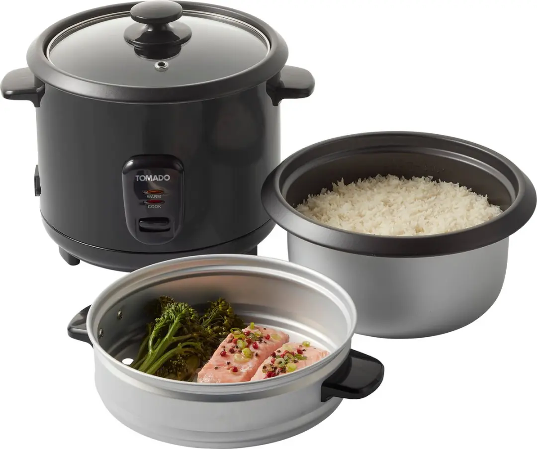 Tomado TRC1501B Rijstkoker 1,5L - 7 Porties - Zwart
