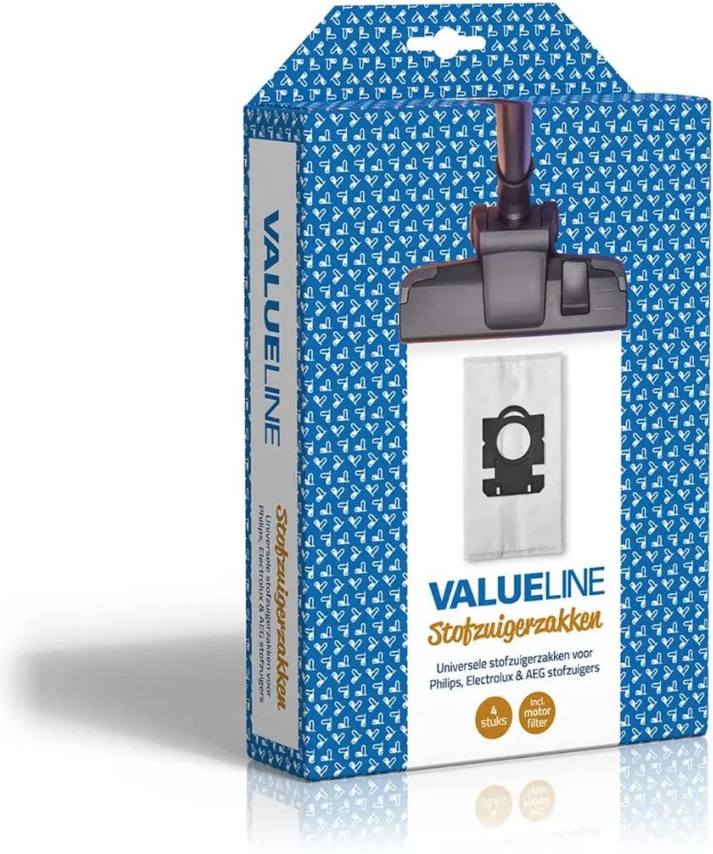 Talen Tools VCB100ELE Stofzuigerzakken - 4 Stuks - o.a. AEG/Electrolux/Philips