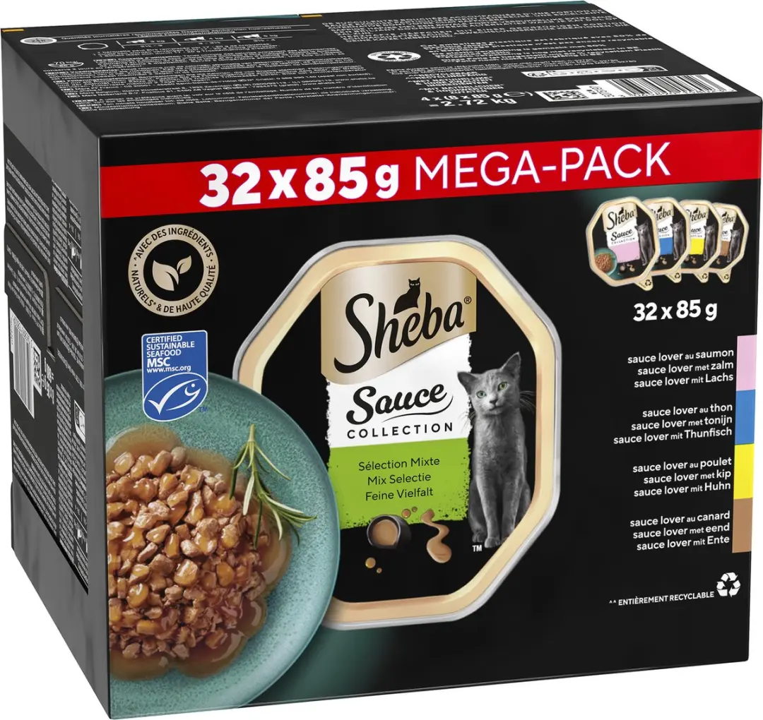 Sheba Sauce Collection Kattenvoer - 32x85g - afbeelding 6 van 6