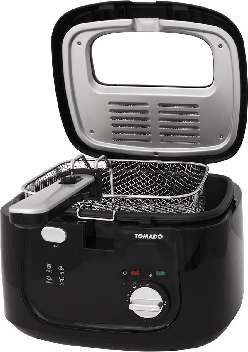Tomado TDF2501B Frituurpan 2,5L - Zwart