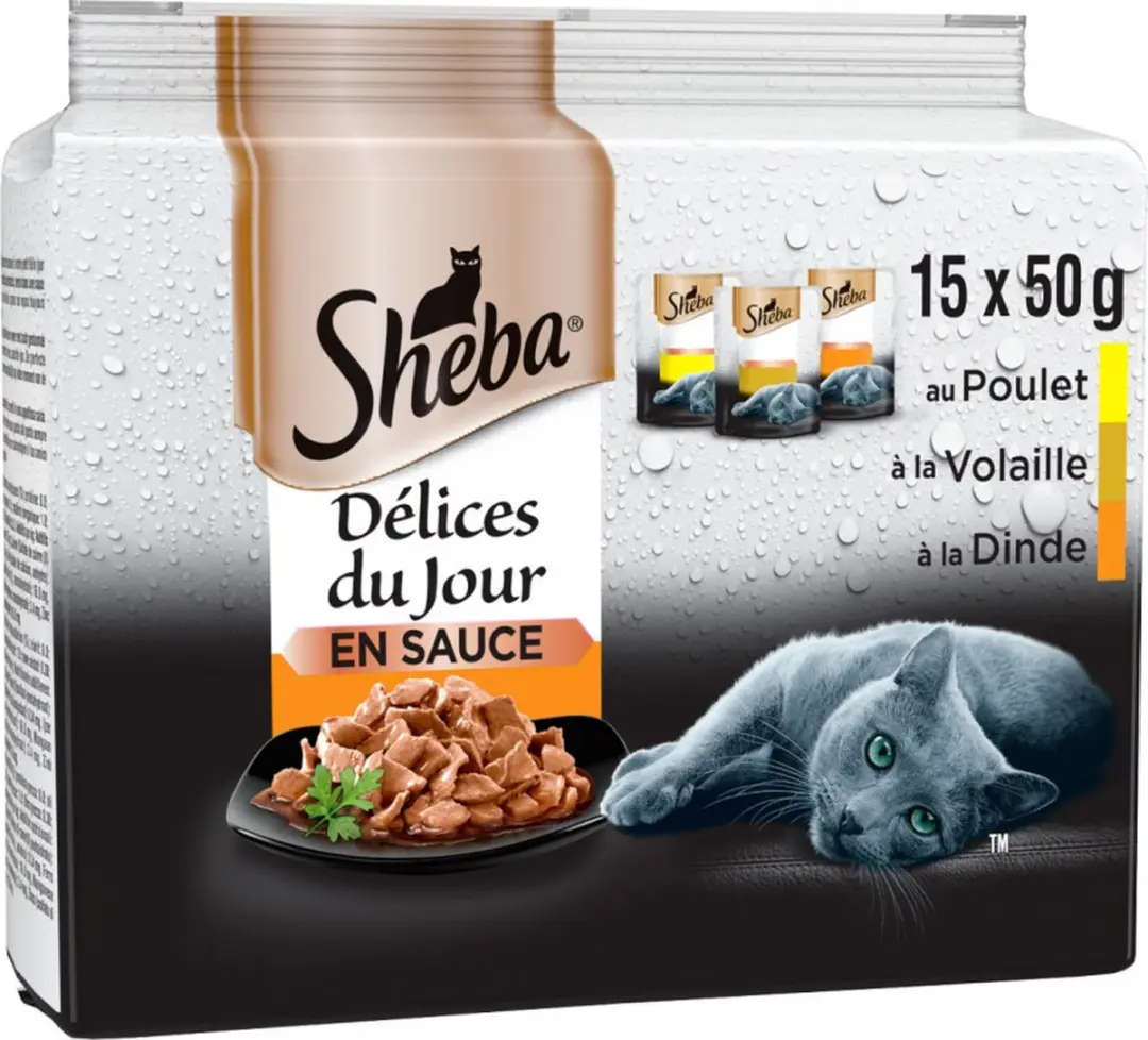 Sheba Delices du jour Gevogelte in Saus