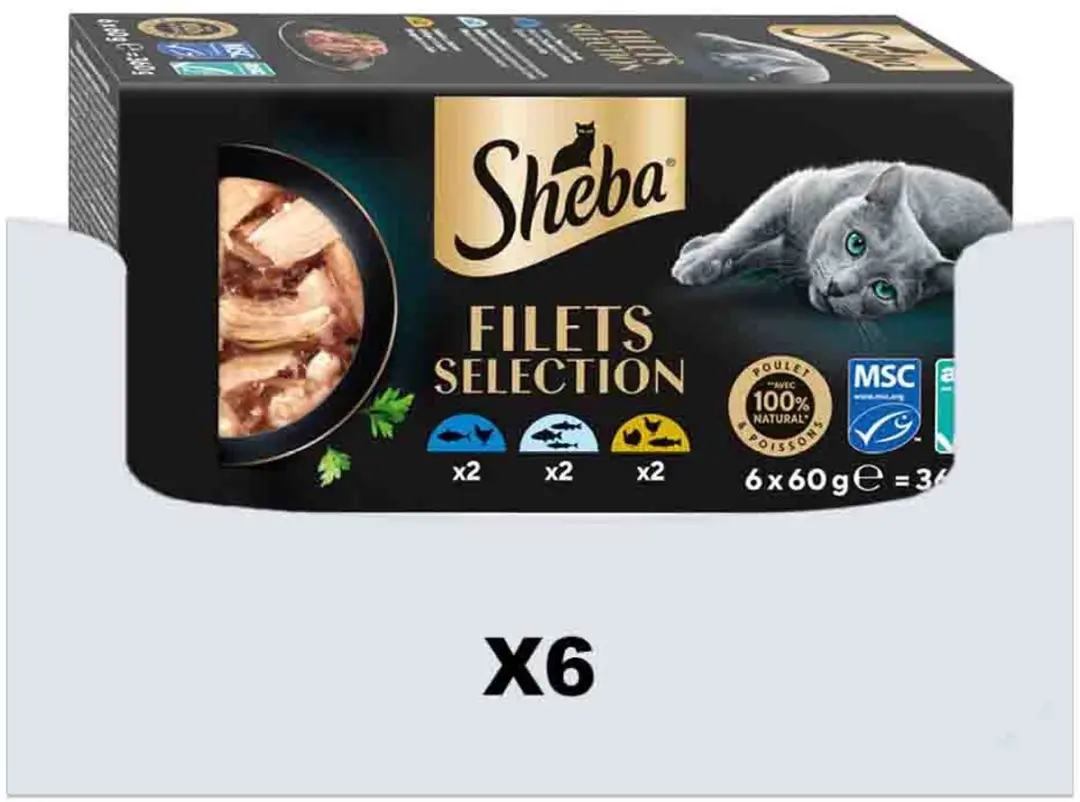 Sheba Nat Filets Witte Vis in Saus