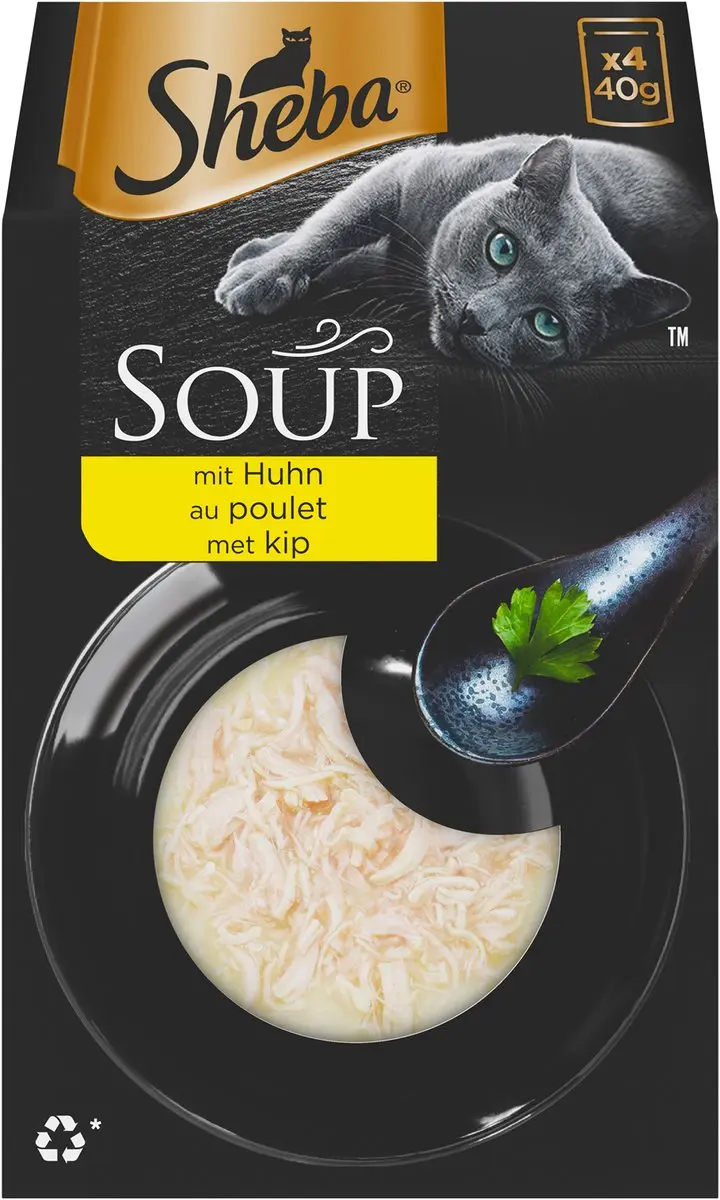 Sheba Soup Kip 4x40g - afbeelding 6 van 6