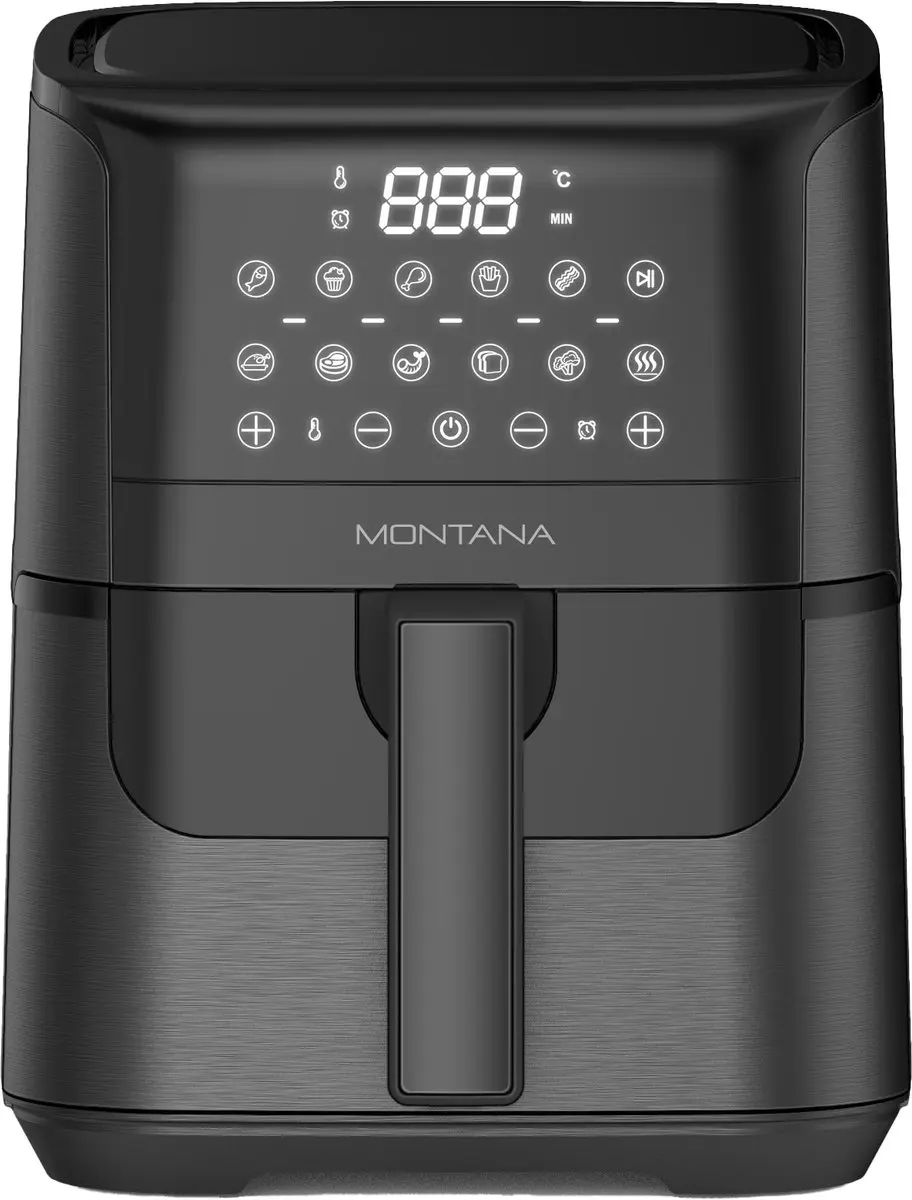 Montana MF-340 Master Airfryer Ceramic Deluxe 1350W - Zwart