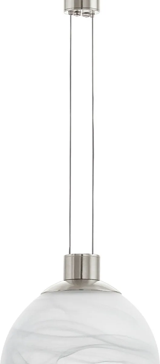 Eglo Montefio Hanglamp 3 Lichts - Nikkel-Mat - Wit