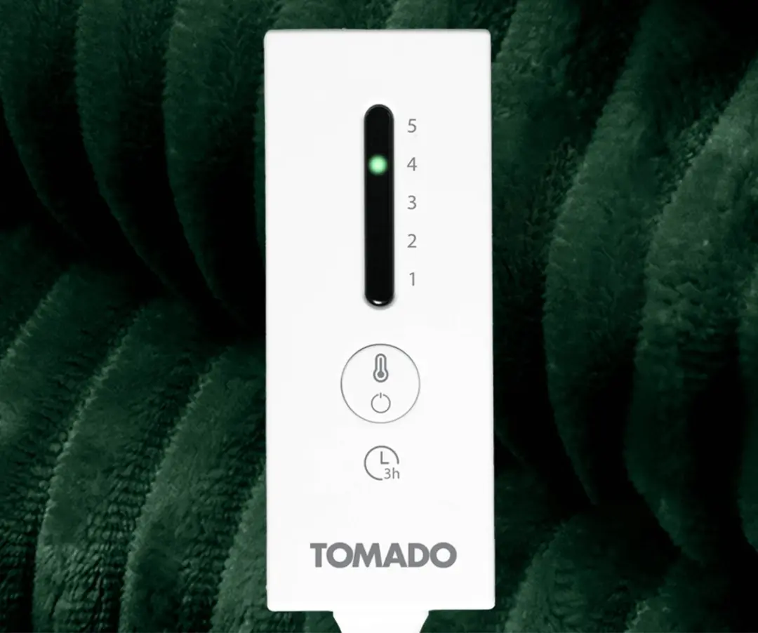 Tomado TEB1804G Elektrische Bovendeken 165W - 180x130cm Groen