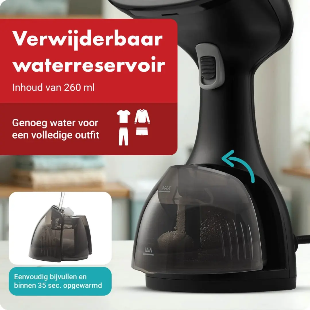 Tomado TSH1201B Kledingstomer 1200W - Zwart