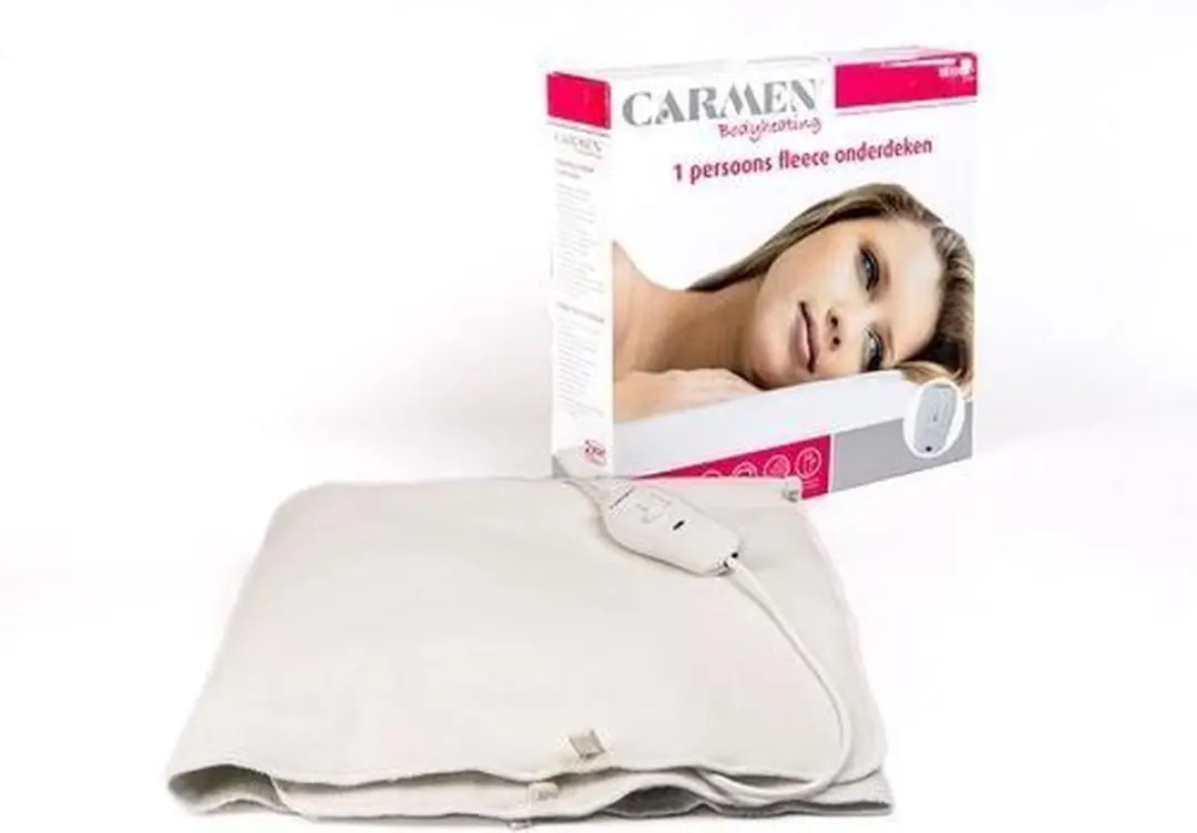 Carmen EB1000 Elektrische Deken 1-persoons - 47W - Wit