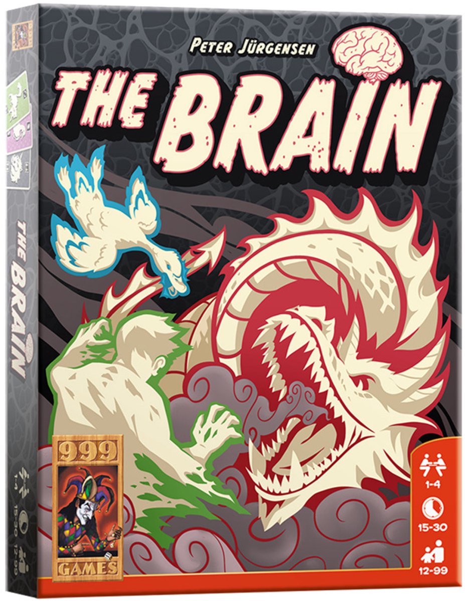 999 Games - The Brain - Kaartspel - Ook solitair te spelen - spelregels in NL, EN en FR