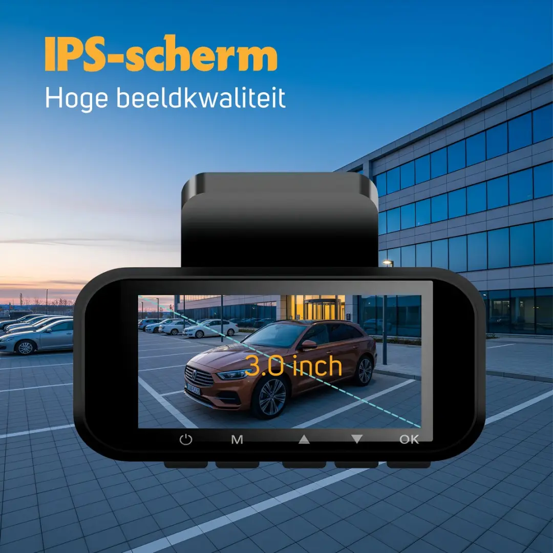 Pora&Co RLDV-71-PR Dashcam 4K Ultra HD - Zwart