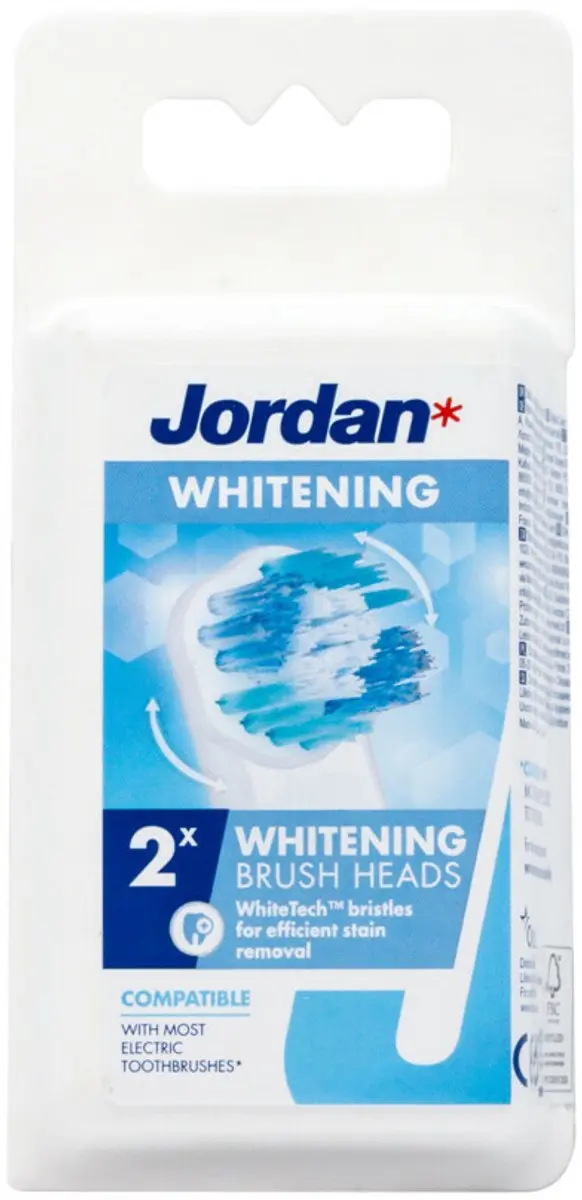 Jordan Opzetborstel White 2 stuks