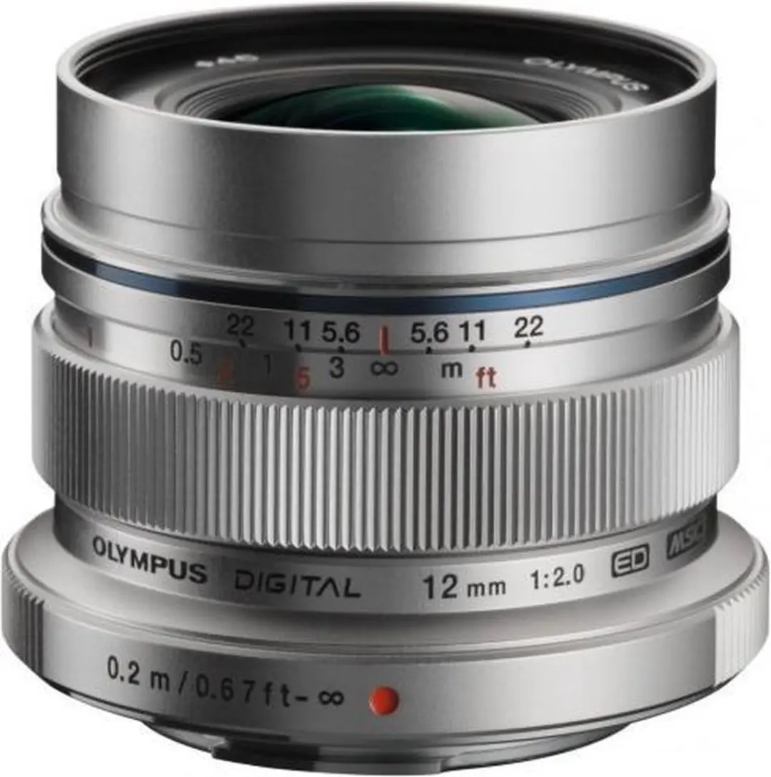 Olympus M.Zuiko Digital ED 12mm f/2 Groothoekobjectief - Zilver