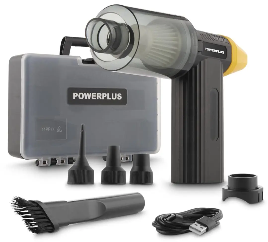Powerplus POWX3100 Mini Stofzuiger & Luchtblazer 55 Airwatts - Zwart