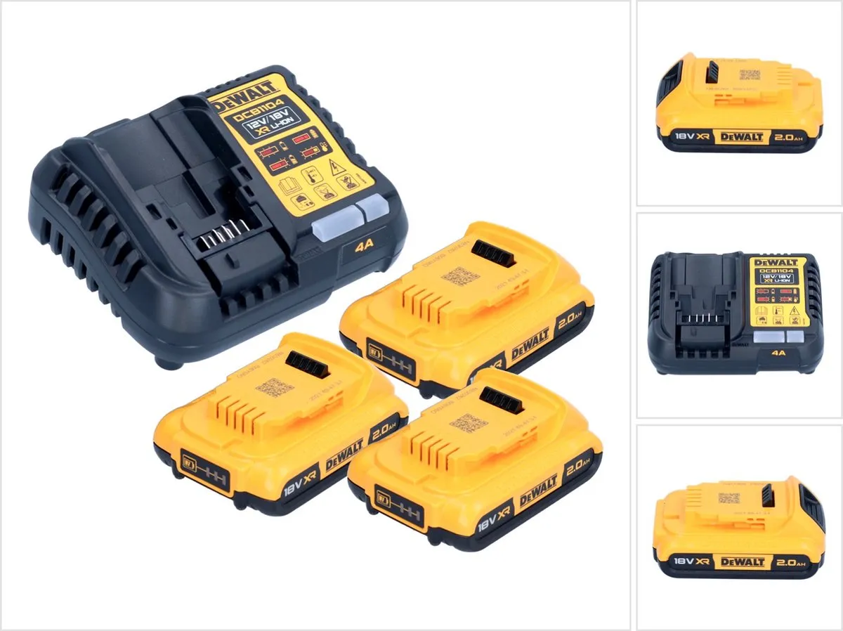 DeWalt DCB1104 D3 Accu-starterset 12V/18V
