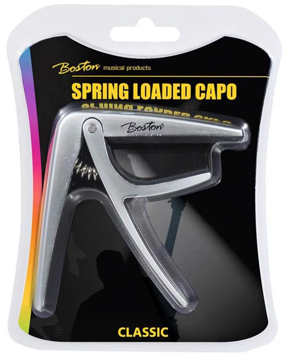 Boston BC-86-TI Capo Klassieke Gitaar - Zilver