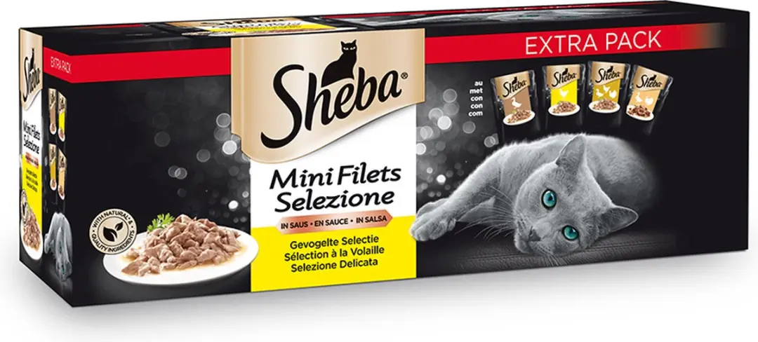 Sheba Natte Voeding Kat Duo Pack - 80 Stuks