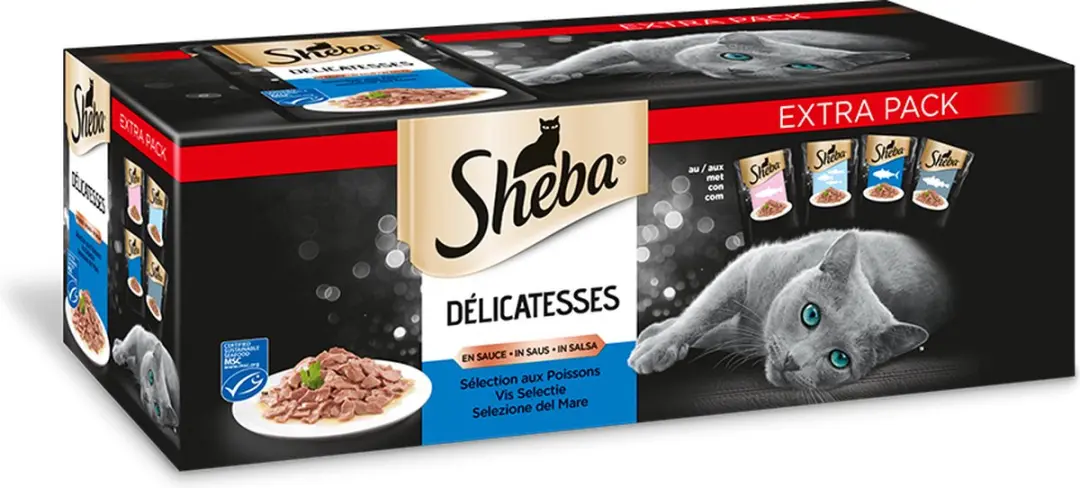 Sheba Natte Voeding Kat Duo Pack